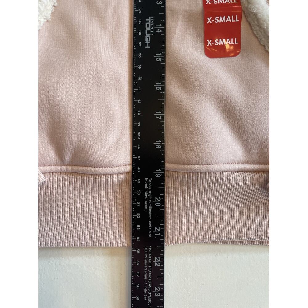 Member's Mark Women Jogger Jacket, Sherpa Lined Jacket Light Pink Soft Size XS - Picture 3 of 14